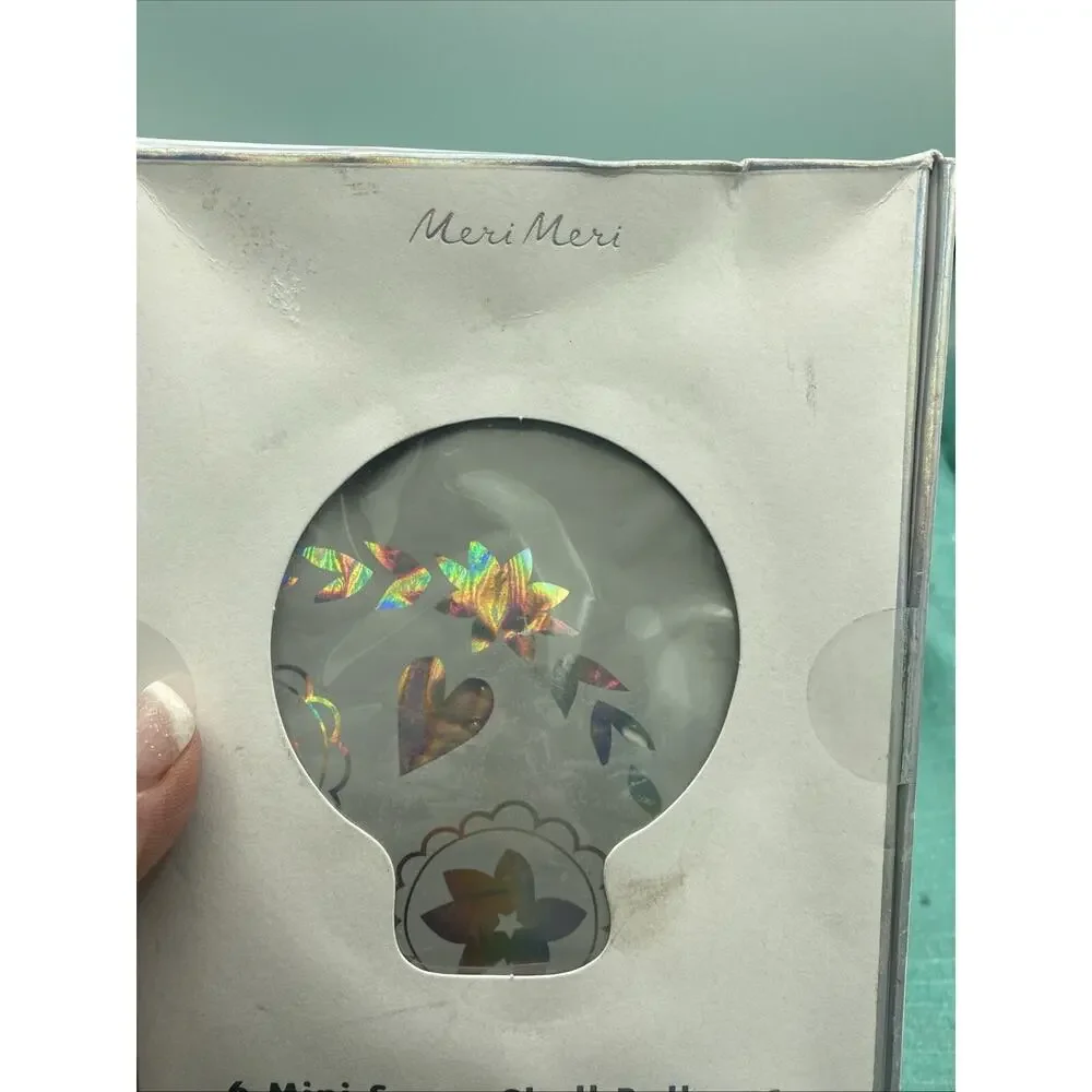 Meri Meri 6 Mini Sugar Skull Balloons, New In Box. 5”x6” Approx.